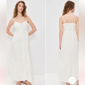 NEW 🆕 Z Supply Cotton/Linen Maxi Dress with Embroidery, size 8/10